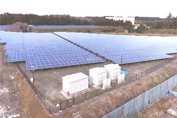 ドローン空撮にてパネル調査